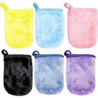 pcs Flannel Makeup Remover Mitts, Cleansing Finger Covers, Reusable [MI]
