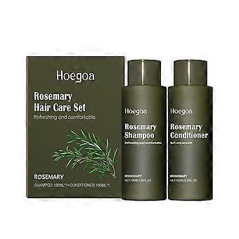 Conjunto de Shampoo e Condicionador de Alecrim, Anticaspa, Controla a Oleosidade, Hidratante, Fragrância Duradoura, 100ml cada