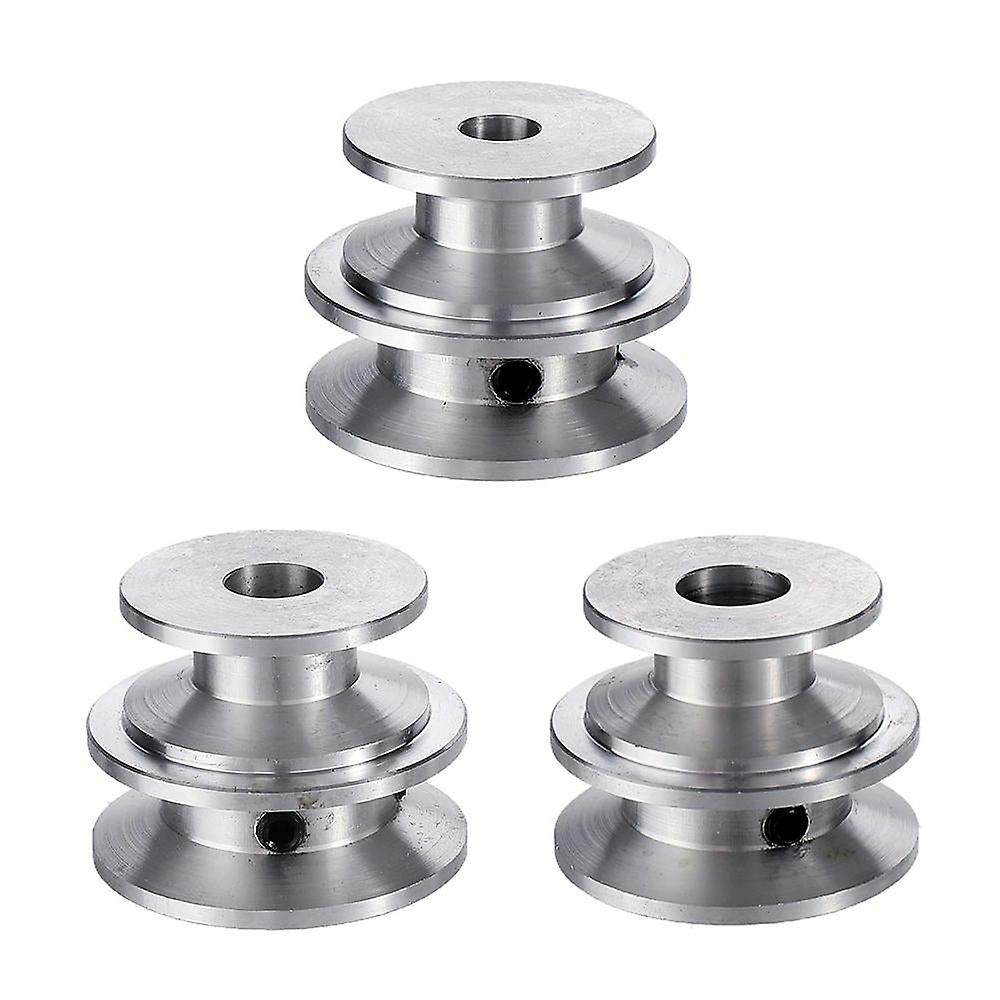 Double Groove 30&40mm Pulley 8/10/12mm Fixed Bore Pulley Wheel For 10mm Belt