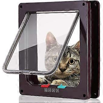Katzenklappenschienen - Magnetverschluss - für Katzen und Hunde - Einfach zu installieren - mit Teleskop