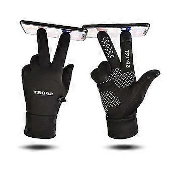 Luvas para proteção contra toque em telas sensíveis ao toque, 1 par, para ciclismo ao ar livre.