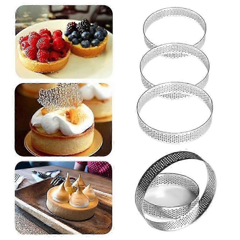 Bakeware Professional Tools Non Stick Cake Muffin Ring Round Shape Fruit Oval WS