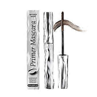 Dark Brown Lengthening and Curling Mascara Primer with Waterproof and Sweatproof Wear, 3. 5ml Travel-Size for Sensitive Eyes