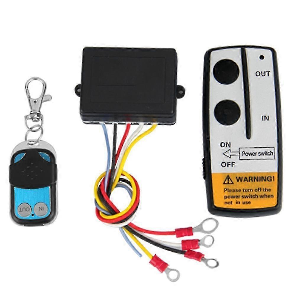 Versatile Wireless Winch Remote Control Kit compatible withATV SUV Truck Receiver Module Transmitter Handset Switch Controller