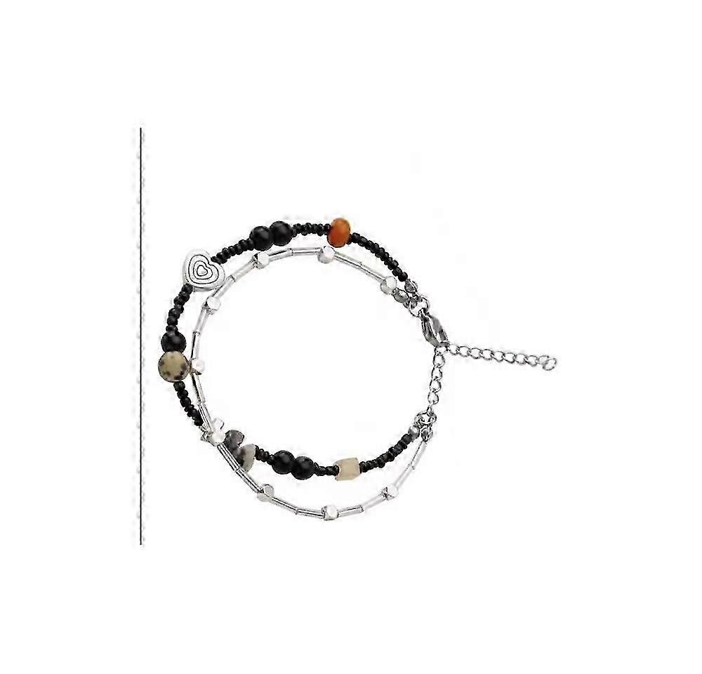 Classic Handmade Double-Wrap Bracelet Black