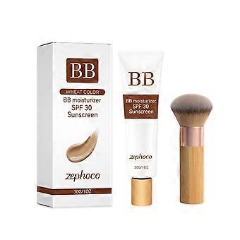 Zephoco moisturizing sunscreen BB cream (wheat color), soft, transparent, delicate, concealer, soft, foggy, natural foundation