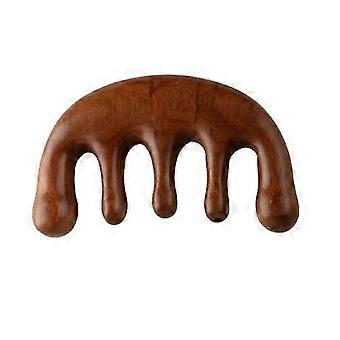 Houten hoofdmassagekam voor zachte hoofdhuidstimulatie en natuurlijke haarverzorging
