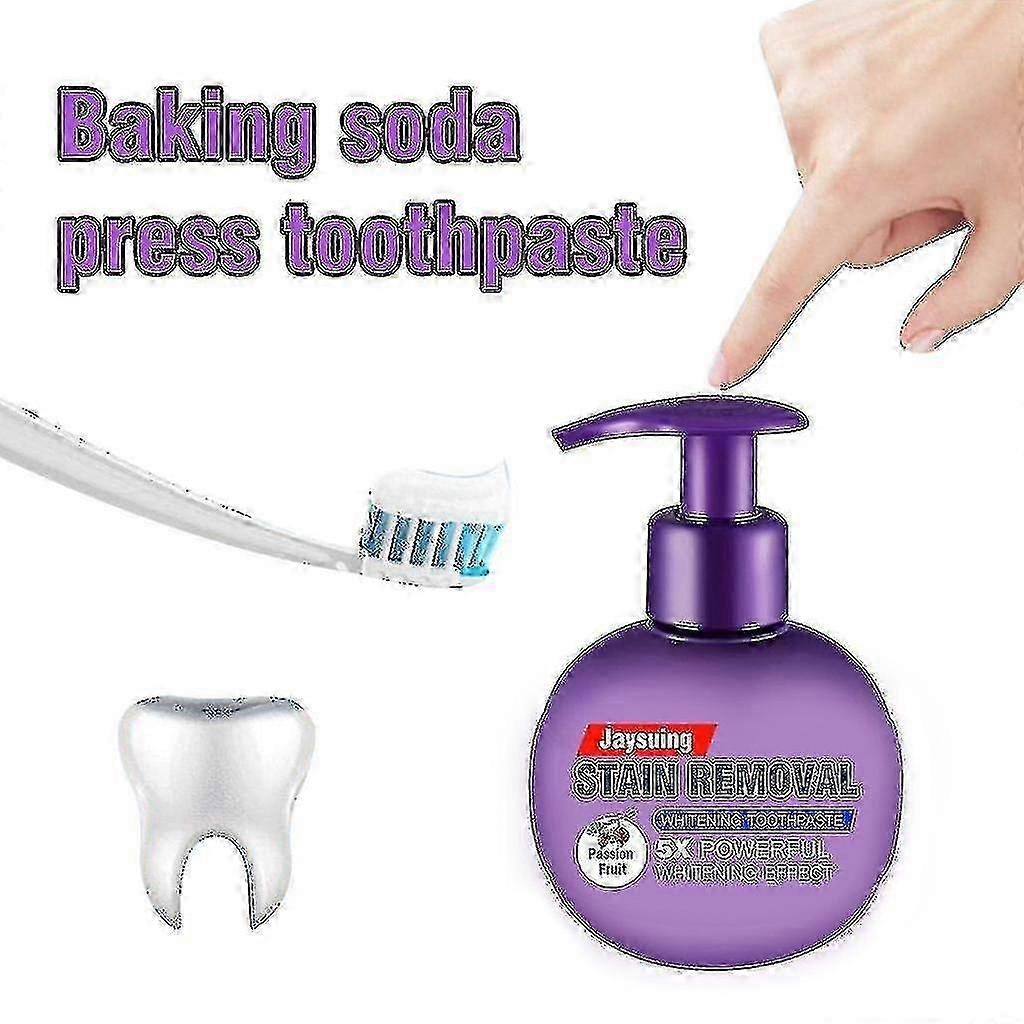Jaysuing Decontamination Toothpaste Press Bottle Purple Fruit Type | |