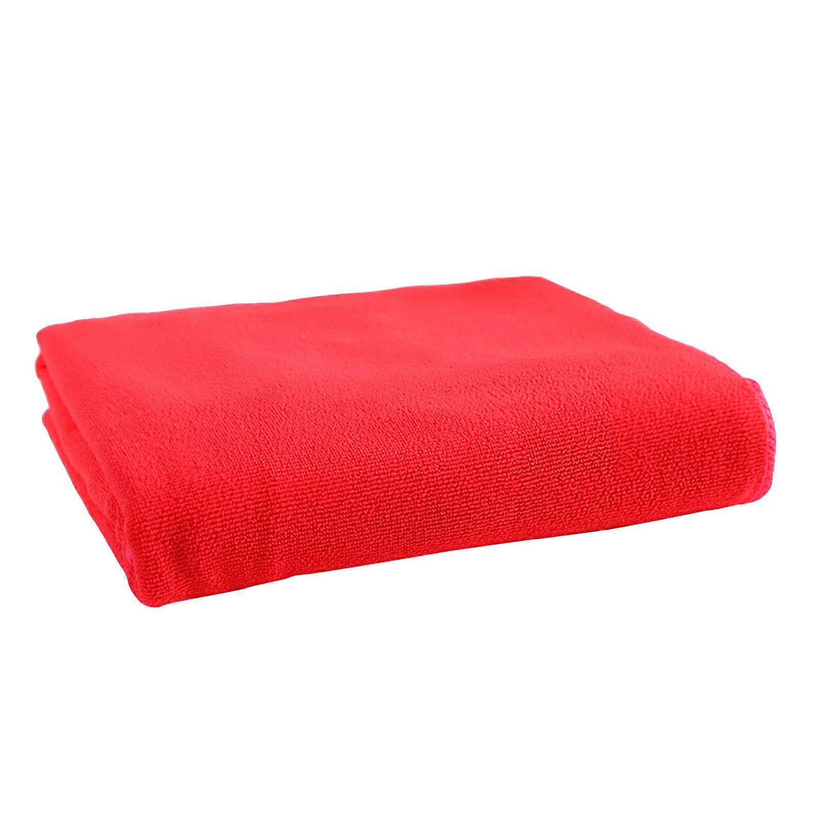 Red 70x140cm Quick Dry Microfiber Bathing Towel for Bath Use