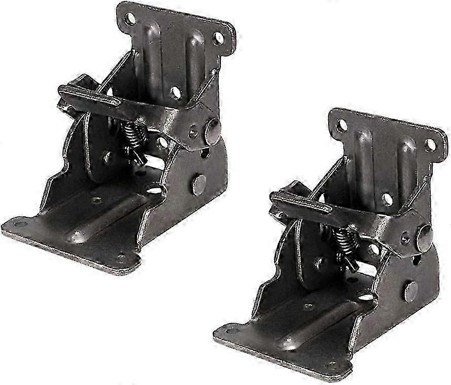 2 Pack Folding Lock Extension Table Bed Leg Feet Support,Folding Shelf Bracket,Self-Locking Hinge COS