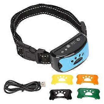 Rechargeable Waterproof 2 Modes Auto Lock Humanized Adjustable Dog Bark Stopper Collar for Dogs - Effective Sound & Vibration