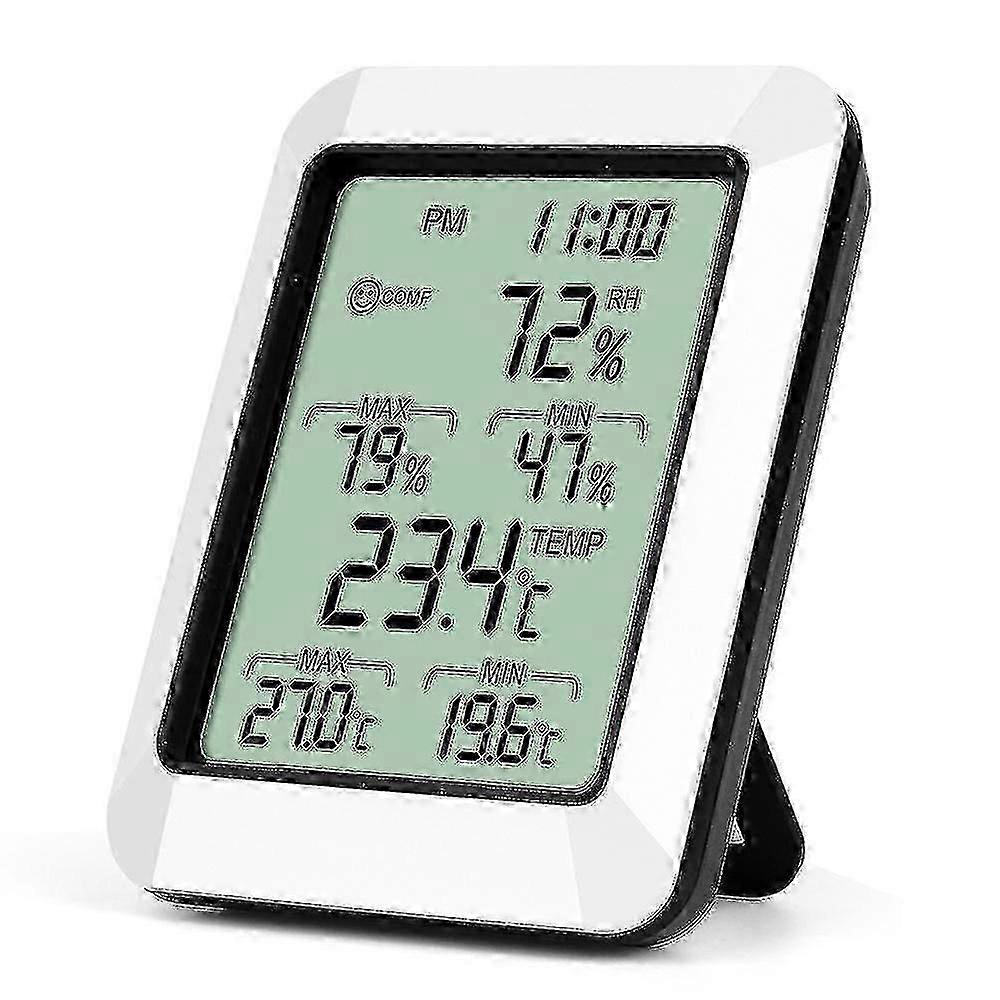Lot de 2 hygromètres-thermomètres d'intérieur Z8, indicateur d'humidité et de température avec grand écran LCD