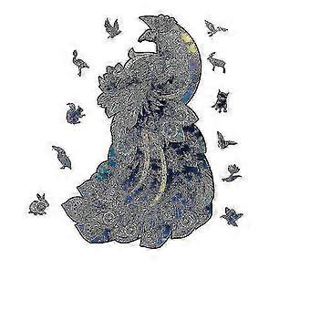 Peacock Irregular 3d Animal Puzzle 300 Pieces (large)