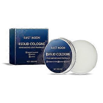Men's Solid Cologne Balm LongLasting Fresh Scent with Tea, Sandalwood Amber
