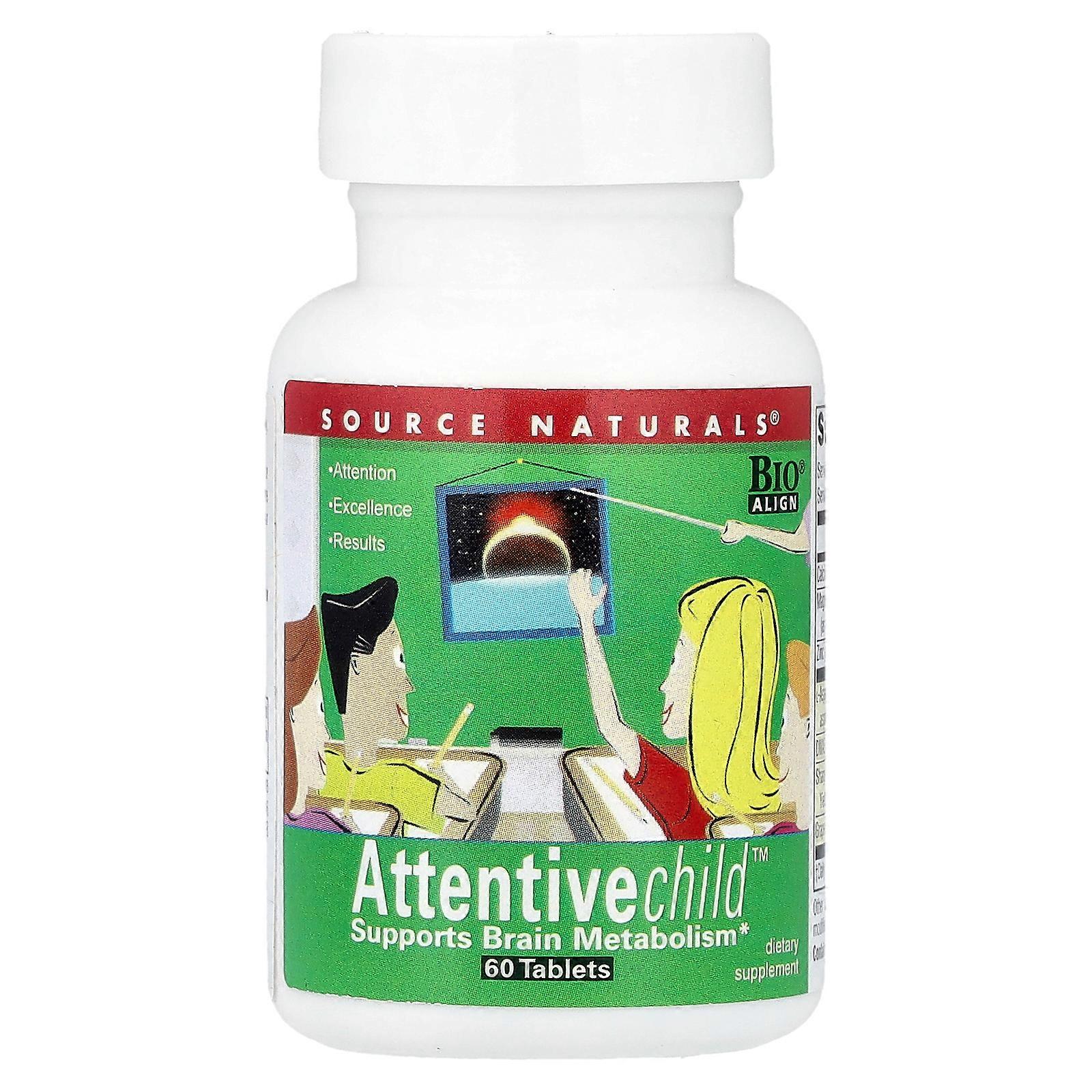 2 x Source Naturals, Attentive Child™, 60 Tablets