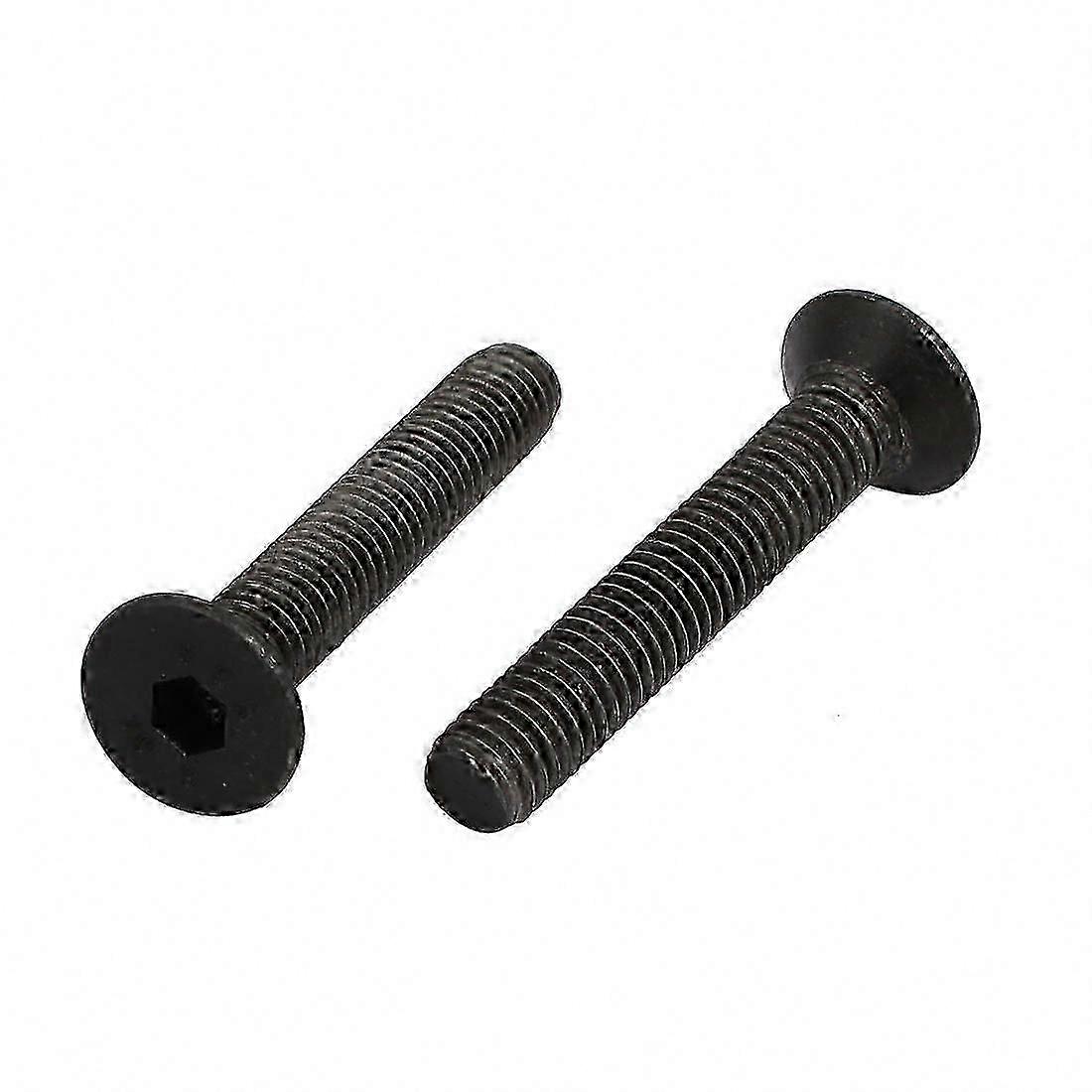 Bolts M5 x 30mm Left Hand Thread Flat Countersunk Head Hex Socket DIN7991 - 2-Piece Set