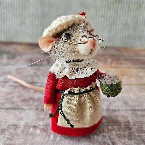 Wool Felt Needle Felt Mouse 12CM