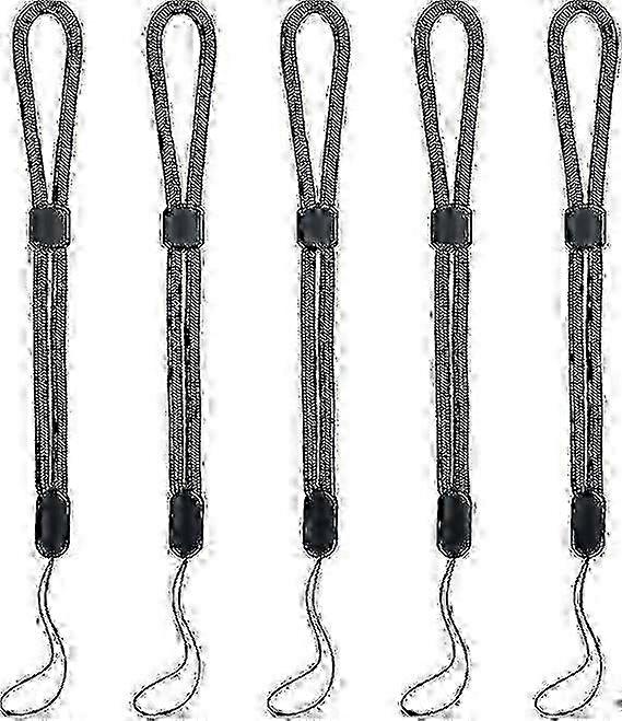 5-Pack Ergonomic Nylon Wrist Lanyards
