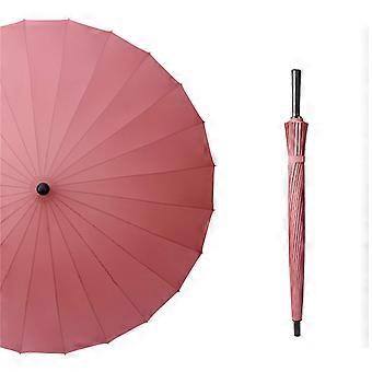 Windproof Umbrella 24 Ribs Large Golf Umbrella with WindResistant Frame and Long Handle for Sun and Rain