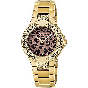 Radiant new ring Quartz Analog Woman Watch with RA349202 Gold Plated Stainless Steel Bracelet