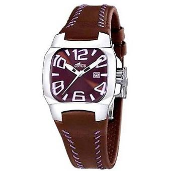 R. lotus code sra ac.co.mar e.marosclila reloj para Mujer Analógico de Cuarzo con brazalete de Piel de vaca 15509/4