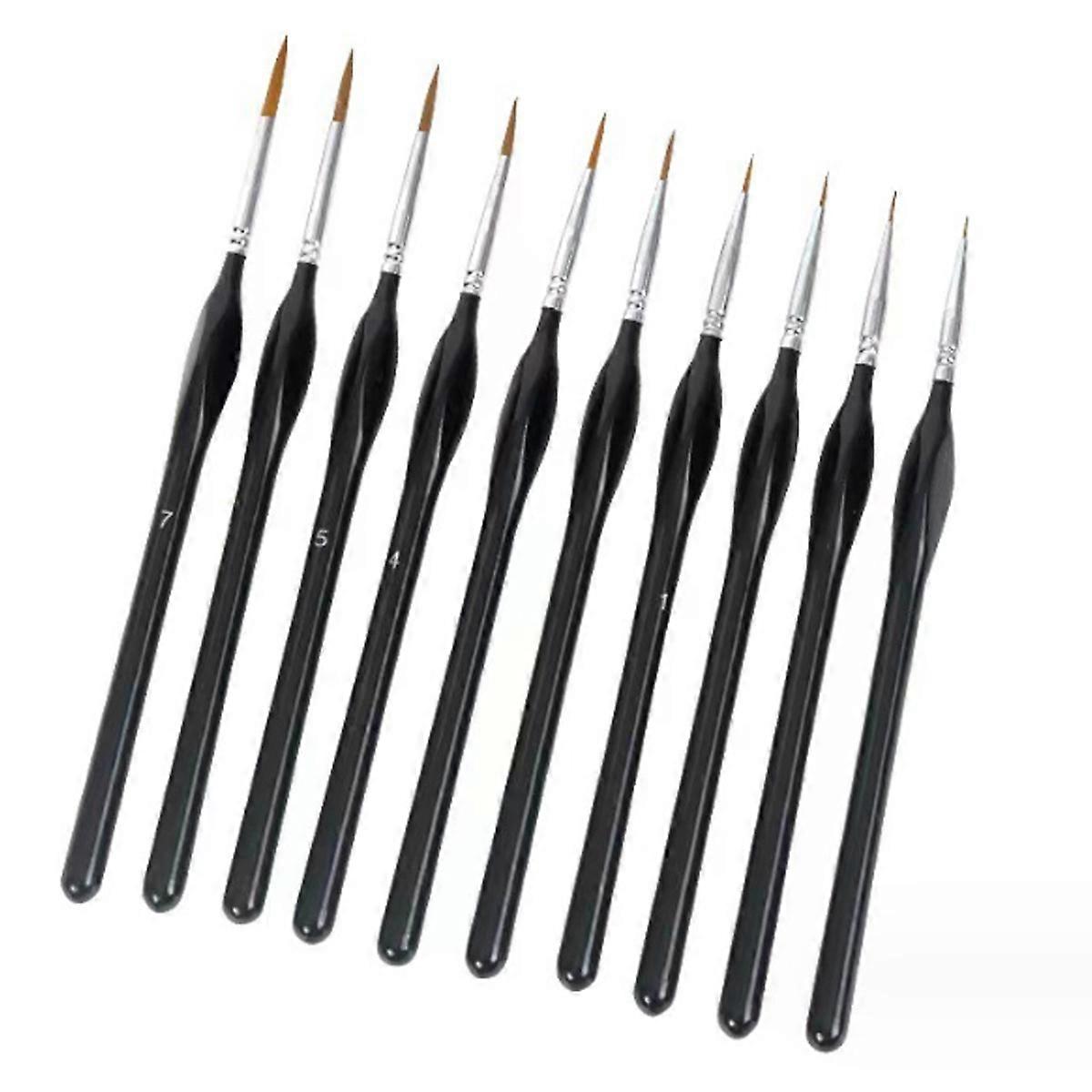 Watercolour Oil Miniature Brushes Precision Durable Triangular Grip