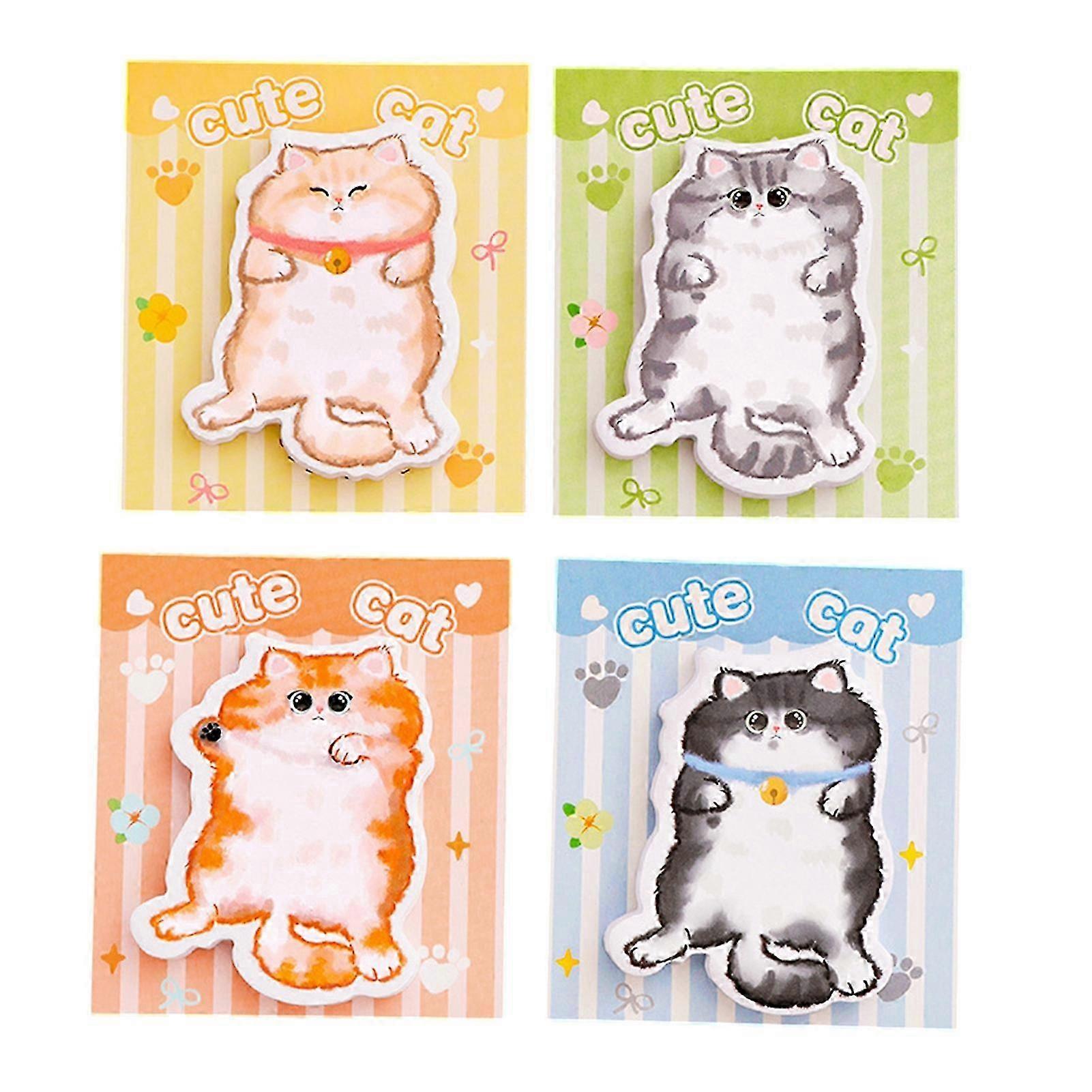 Peel Off Cat Shaped Sticky Notes
