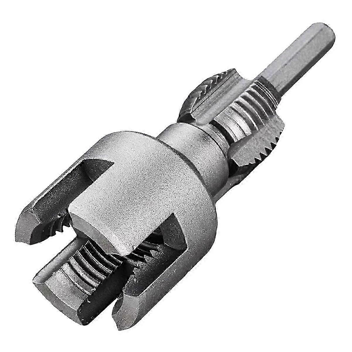Integrated Internal & External Pipe Threading Tool, Electric Drill Compatible Pvc Pipe Threader Kit