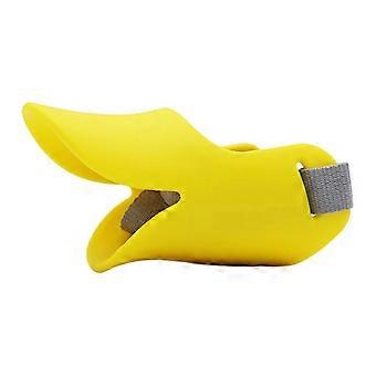 Duckbill Dog Muzzle Soft Silicone Adjustable Anti Biting Barking Chewing Mouth Cover for Small Medium Large Dogs, Sizes S M L