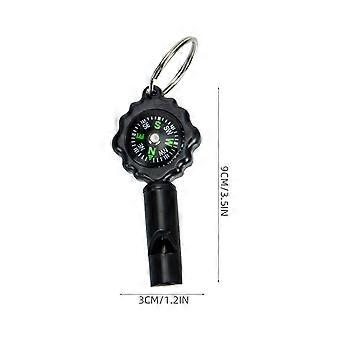 Outdoor Whistles Survival Whistle with Compass Design 3Pcs Set