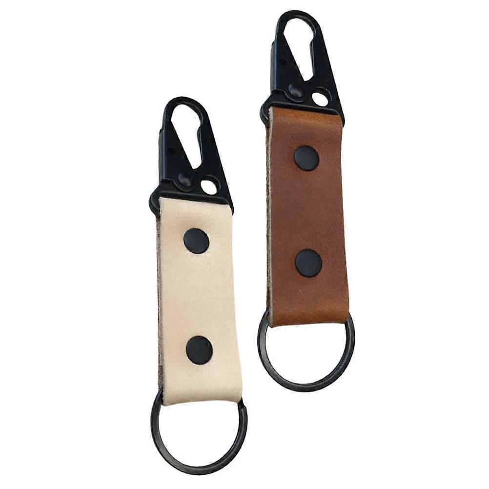 Multi-Functional Eagle Beak Key Buckles Outdoor Iron Keychains 2Pcs