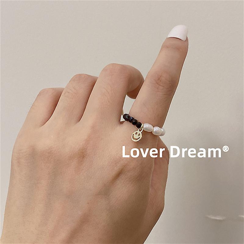 Vind Ring Lovebeam Temperament Beaded Ring Micro Beaded Bear Ring Kvinne