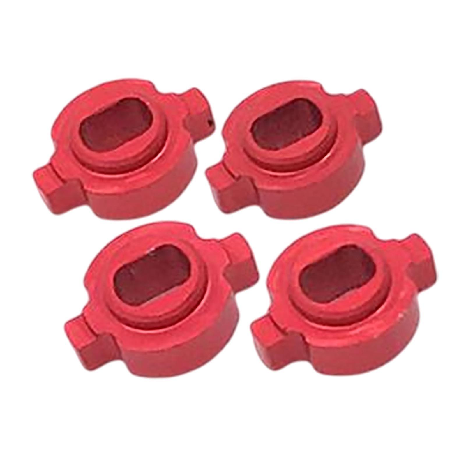 Pack of 4 Coupling Conversion Adapter for Zero-Z 1/28 RC Car Replacement red