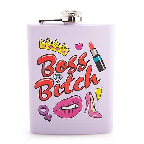 BOSS BITCH High Quality Lightweight Drinking Stainless Steel Metal Hip Flask