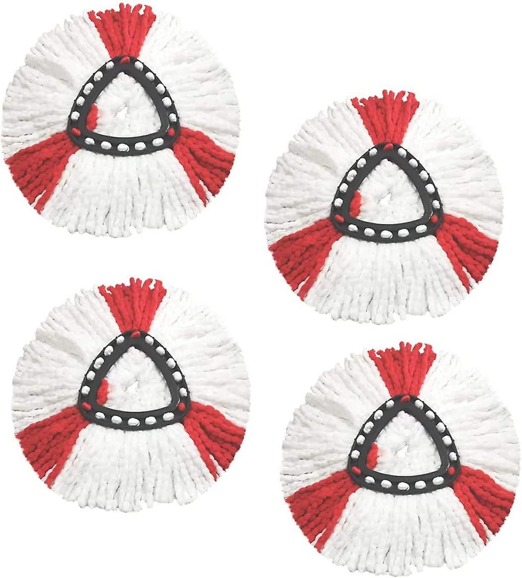 Moppehoveder Microfiber Mop Refill Pack Erstatning for Vileda EasyWring Spin Mop O-Cedar 360 Rotatable