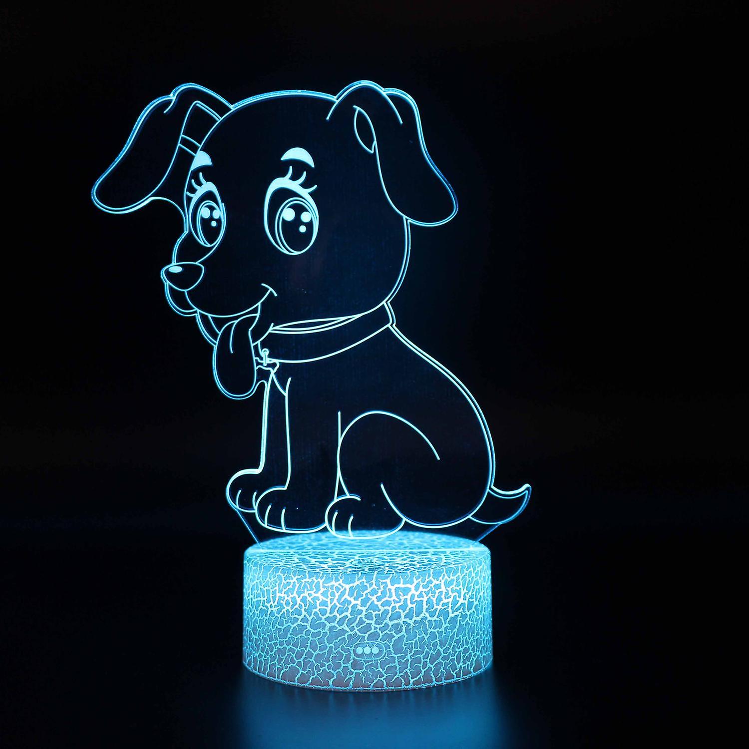3D Touch Light Night 7 colors remote control Chien #813