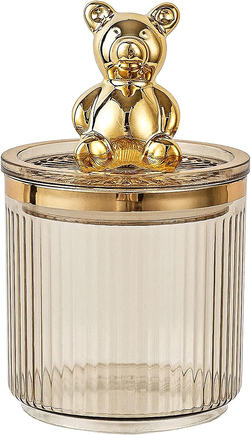 Bathroom Countertop Finishing Container Dispenser for Round Cotton Pads, Cotton Balls, etc., Tampon (Coffee) Storage