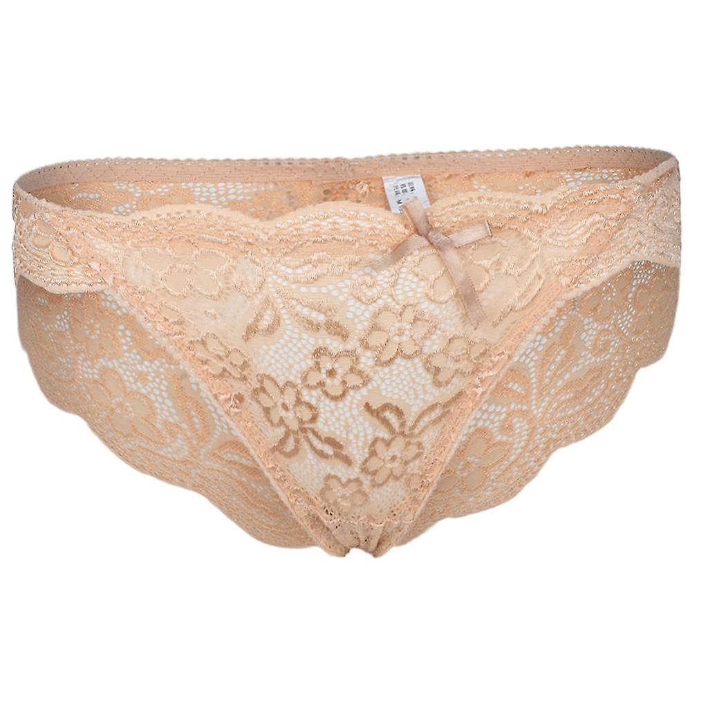 Womens Lace truser Undertøy M Hudfarge