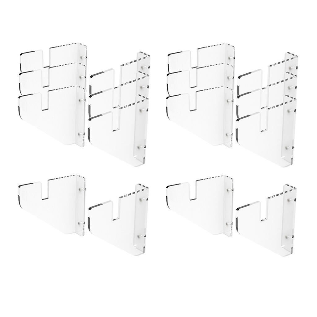 Transparent Skateboard Mounted Deck Bracket Rack Holder Storage 3-8Pair 8 Pair