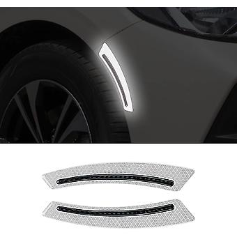 Car Blade Wheel Eyebrow Reflective Sticker Safety Warning Anti-Collision Strip Protection Sticker Suitable for SUV Pickup Trucks