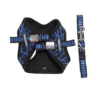 Pet Harness Pet Leash Dog Harness Cat Chest Strap Cat Walking Vest Cat Vest Harness Cat Harness Belt Blue LeashL