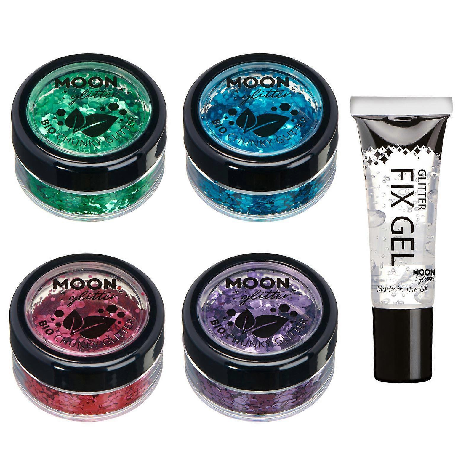 Moon Glitter - Bio Chunky Glitter - 4er Set