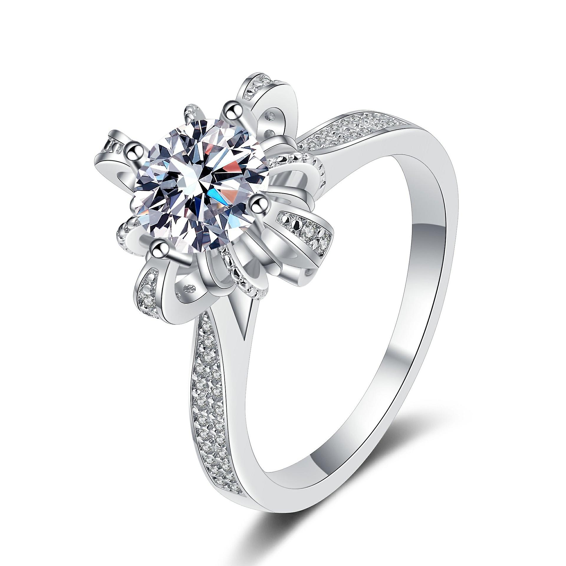 925 Sterling Silver Moissanite Ring