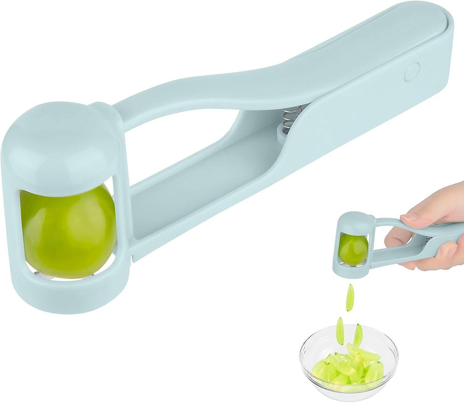 Grape Cutter Grape Slicer For Toddlers Baby, Grape Cherry Tomato Strawberry Cutter Quarter Slicer Tool For Vegetable Fruit Salad Cake(blue)