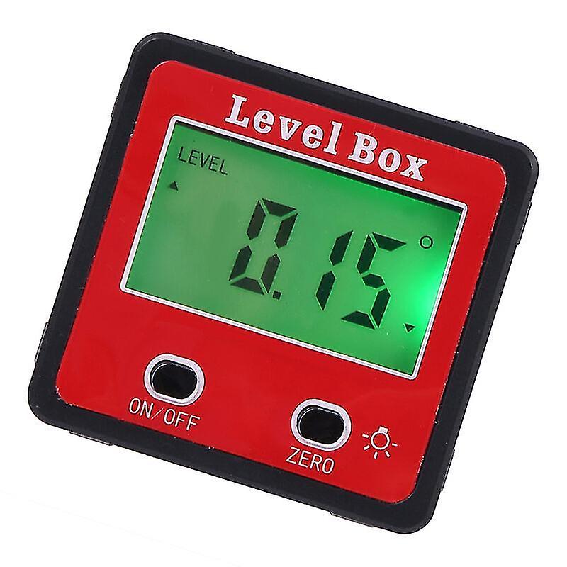 Horizontal Angle Meter Digital Angle Protractor Inclinometer Electronic Level Box Magnetic Base Meas