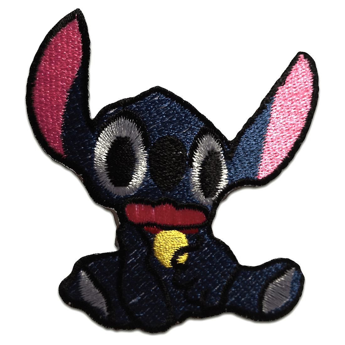Patch / Iron-on Patch - Stitch Lilo and Stitch Kids Cartoon - Blue - 7 x 8.3 cm