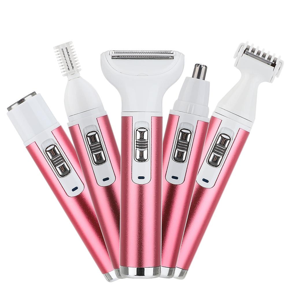 USB Charging Lady Shaver 5 In 1 Electric Epilator Hair Remover For Women Eyebrow Underarm Bikini Nos