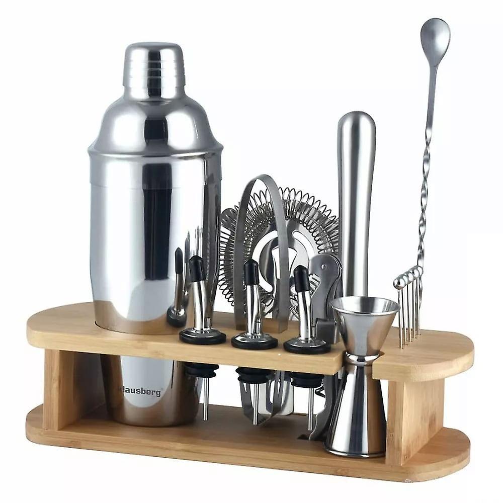 Klausberg bar set 16 elements silver shaker KB7582
