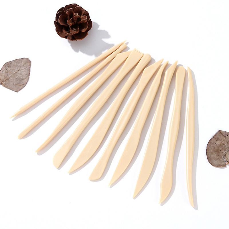 10 Pieces Clay Sculpting Tools Plastic Pottery Tool Set