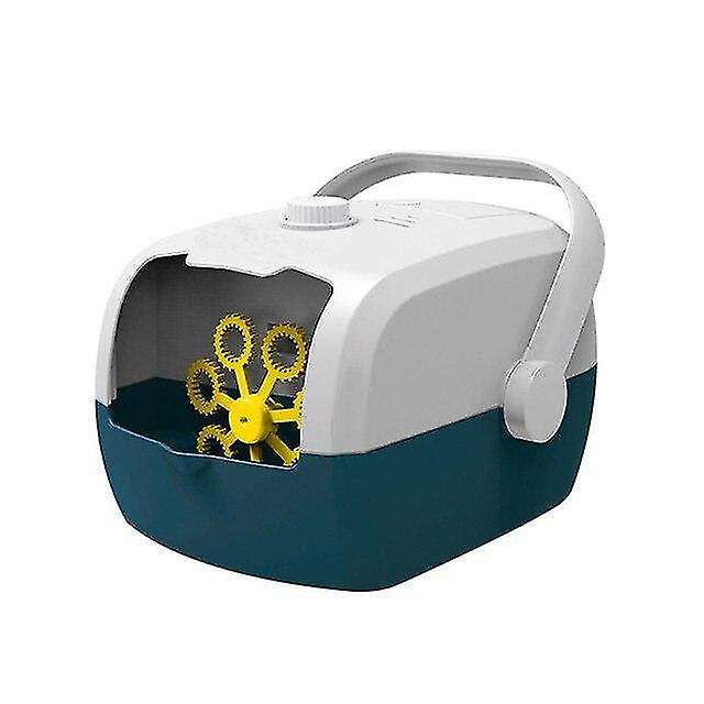 Bubble Blowing Toys Bubble Machine For Kids Creative Bubble Machine Bubble Blower Bubble Maker White Blue